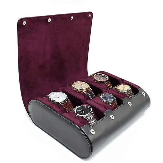 6-Slot Watch Travel Case Organizer for All