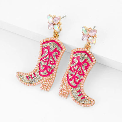 Bohemian Western Cowgirl Beaded Earrings for Women