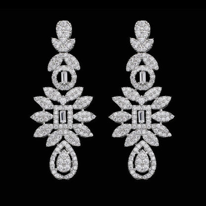 2024 Bridal Jewelry Set: Necklace, Bracelet, Zirconia