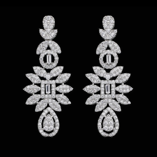 2024 Bridal Jewelry Set: Necklace, Bracelet, Zirconia