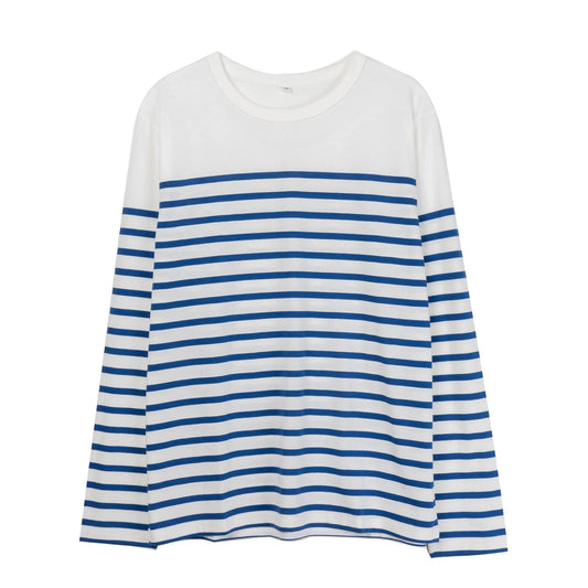Women's Striped Long Sleeve Cotton T-Shirt