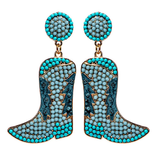 Bohemian Western Cowgirl Beaded Earrings for Women