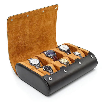 6-Slot Watch Travel Case Organizer for All