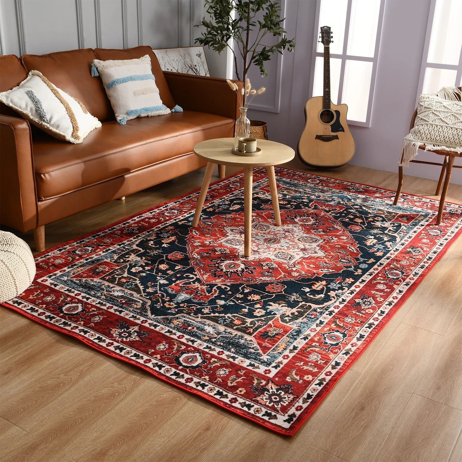 Vintage Turkish Persian Rugs for Living Room