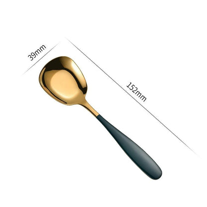 Stylish Stainless Steel Flat Bottom Soup Spoons