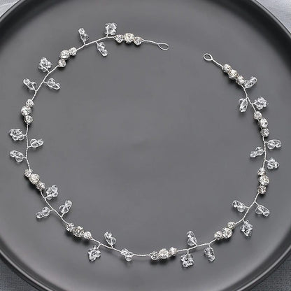 Handmade Silver Pearl Hair Bands for Weddings