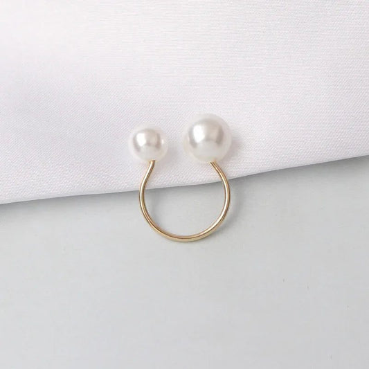 Adjustable Pearl Rings for Women - Fashion Jewelry
