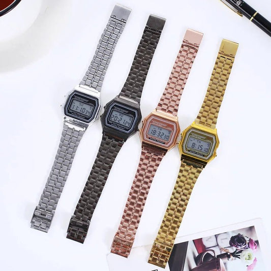 Unisex Vintage LED Digital Sports Wristwatch
