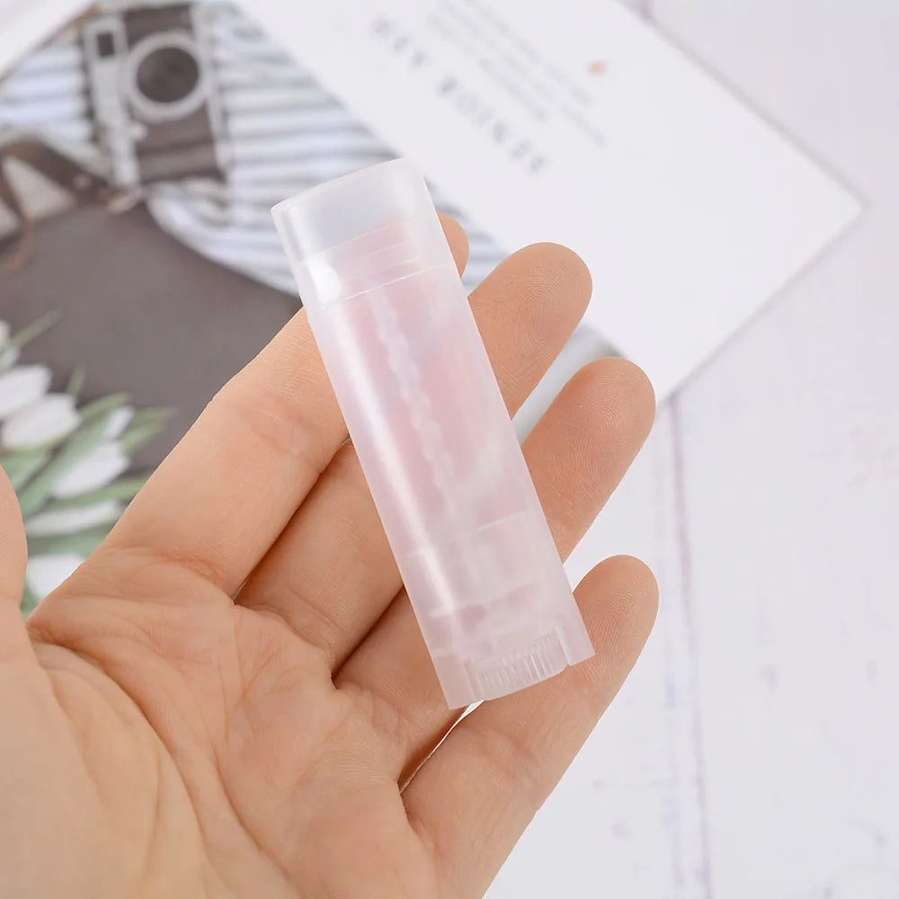 5PCS Refillable Oval Lipstick Tubes for DIY