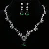 Elegant Crystal Water Drop Wedding Jewelry Sets