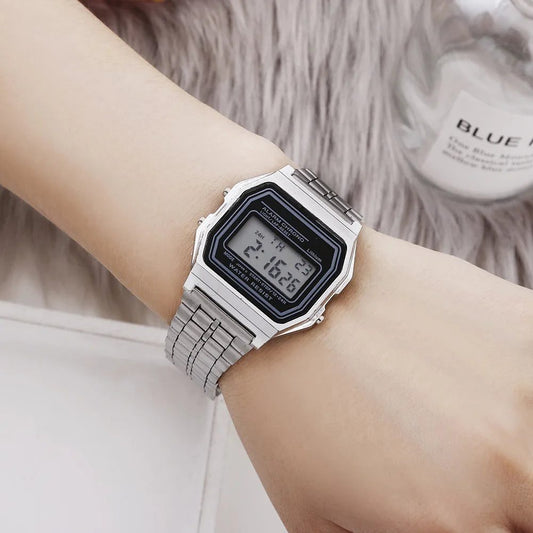 Unisex Vintage LED Digital Sports Wristwatch
