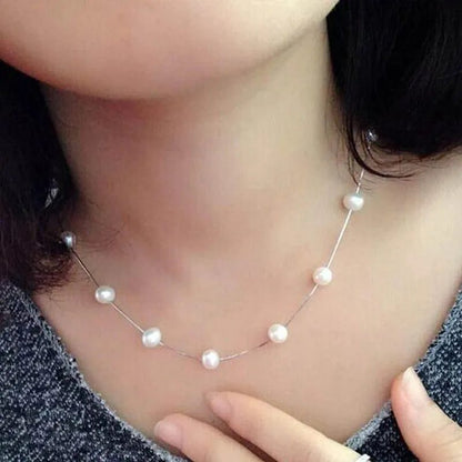 Elegant Simulated Pearl Necklace for Brides