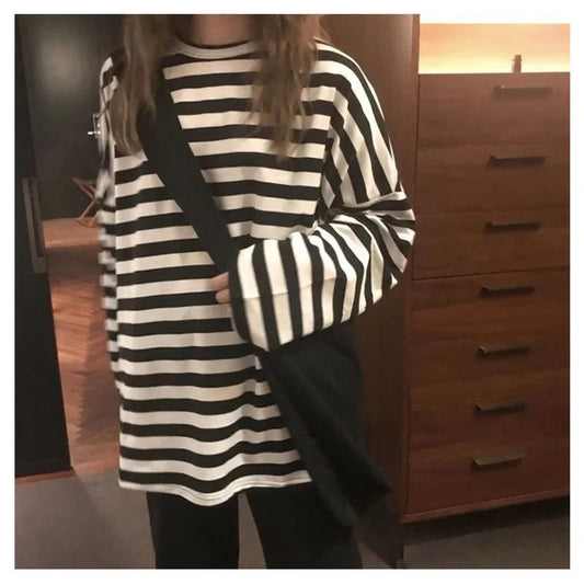 Striped Long Sleeve T-Shirt for Women