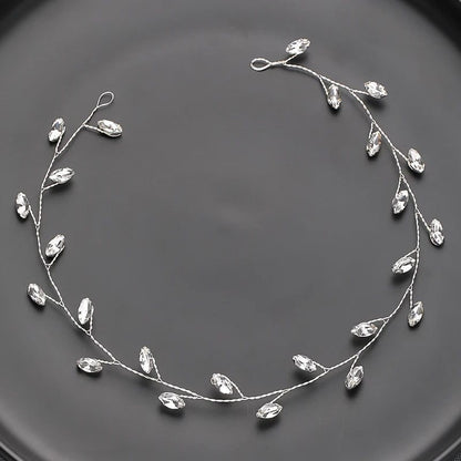 Handmade Silver Pearl Hair Bands for Weddings