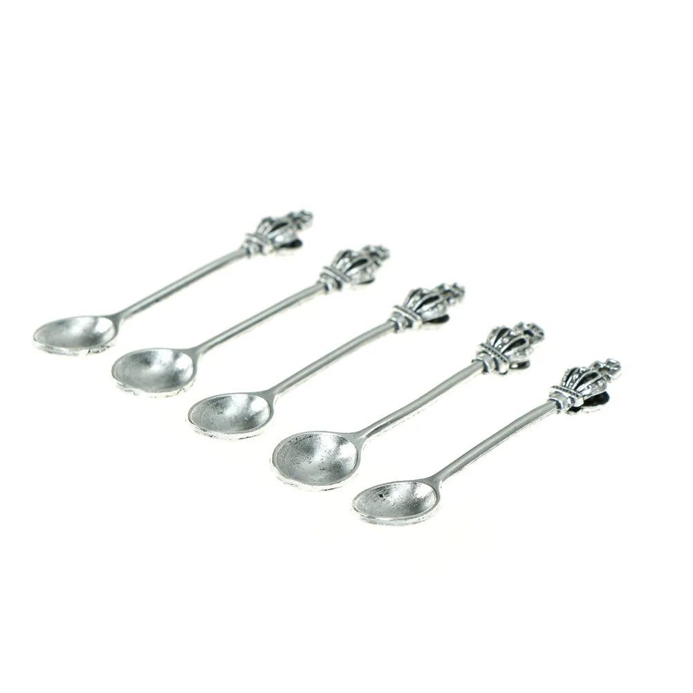 Elegant 5pc Stainless Steel Mini Tea Spoons