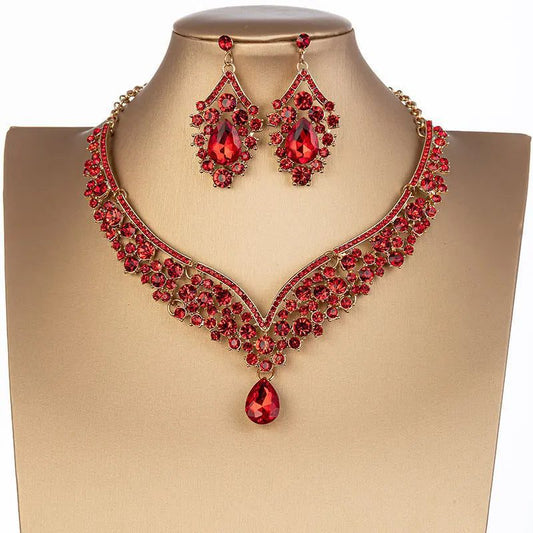 Gorgeous Crystal Bridal Jewelry Set for Weddings