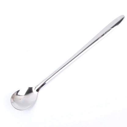Elegant Long Handled Silver Dessert Spoon