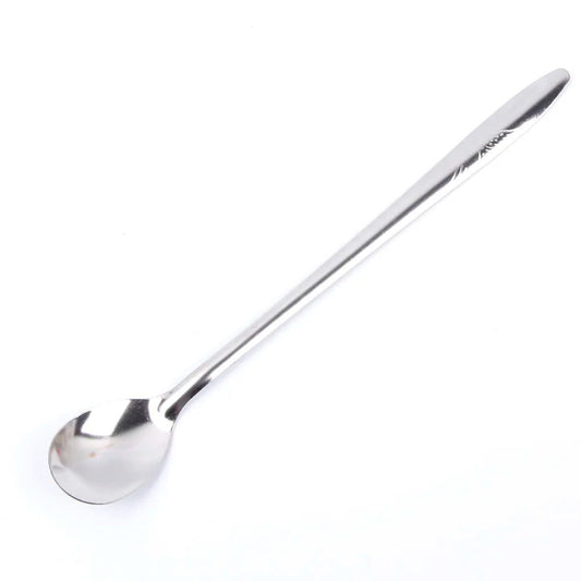 Elegant Long Handled Silver Dessert Spoon