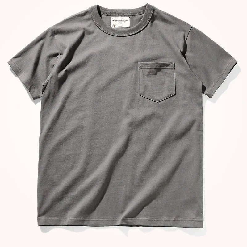 2024 Men's Retro Pocket T-Shirt Summer