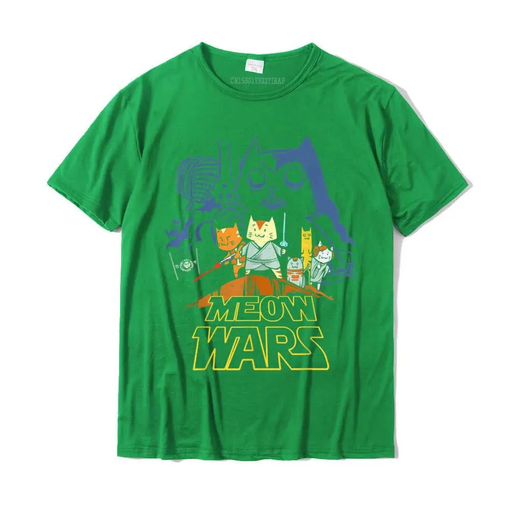 Funny Cat Meow Wars Christmas T-Shirt