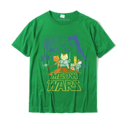 Funny Cat Meow Wars Christmas T-Shirt