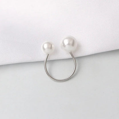 Adjustable Pearl Rings for Women - Fashion Jewelry