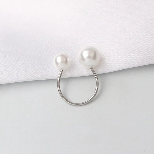 Adjustable Pearl Rings for Women - Fashion Jewelry
