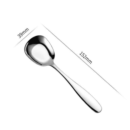 Stylish Stainless Steel Flat Bottom Soup Spoons