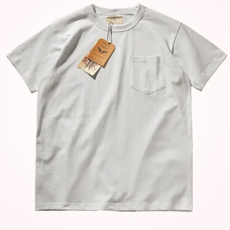 2024 Men's Retro Pocket T-Shirt Summer