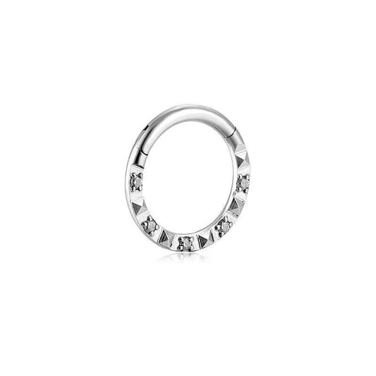 Stainless Steel Heart Clip On Septum Jewelry