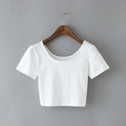 Trendy Women's Cropped T-Shirt for Summer