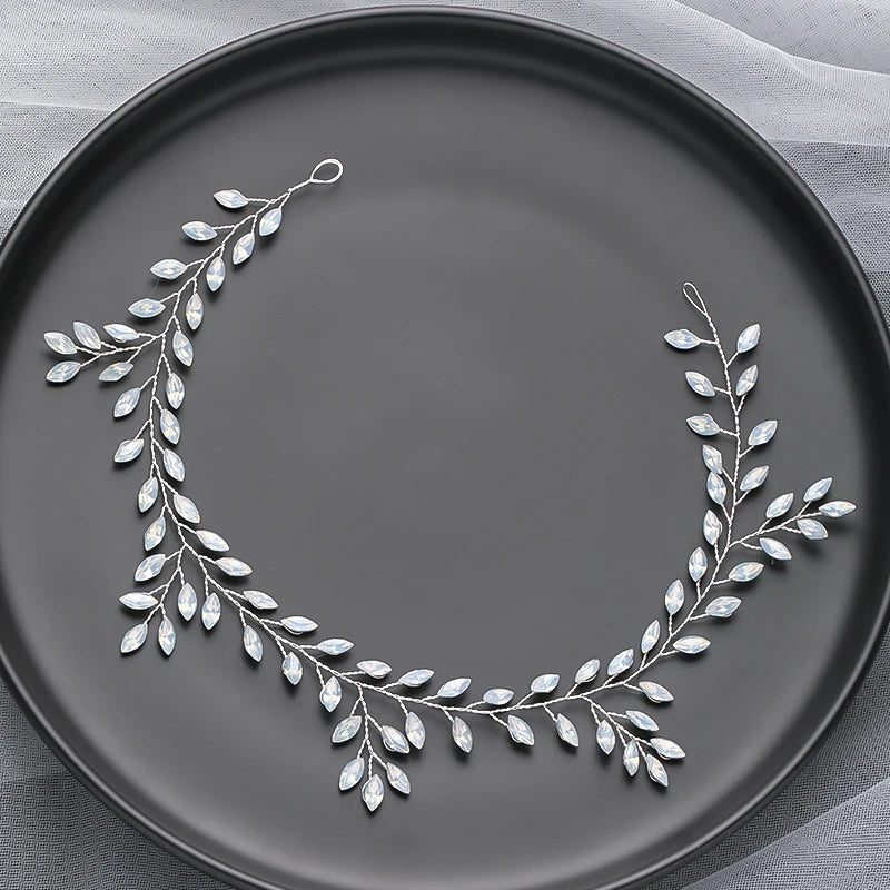 Handmade Silver Pearl Hair Bands for Weddings