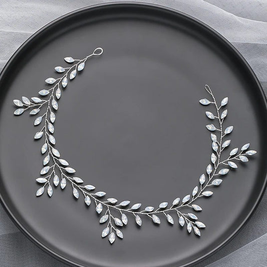 Handmade Silver Pearl Hair Bands for Weddings