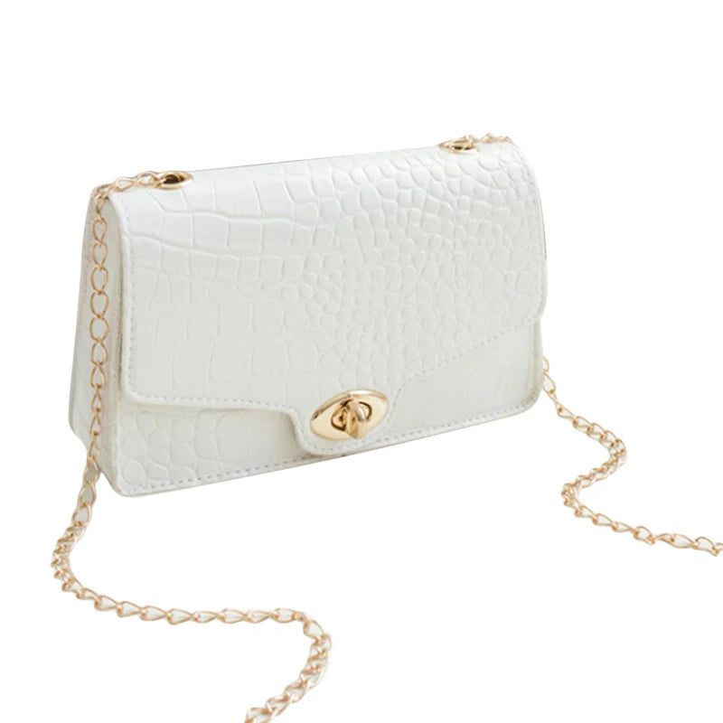 Luxury White Crossbody Handbag for Women