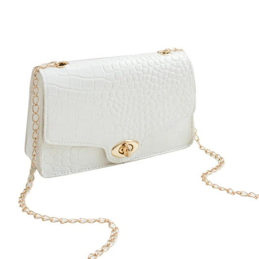 Luxury White Crossbody Handbag for Women