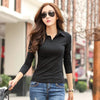 Trendy Long Sleeve Cotton T-Shirts for Women