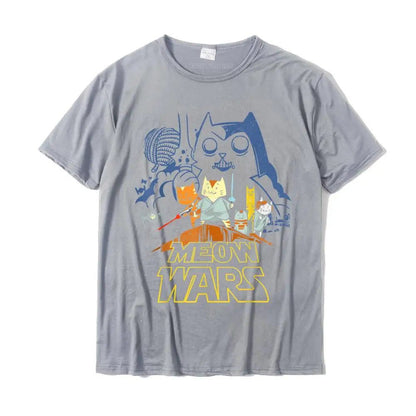 Funny Cat Meow Wars Christmas T-Shirt