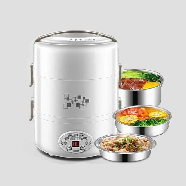 2L Electric Rice Cooker for Portable Meals