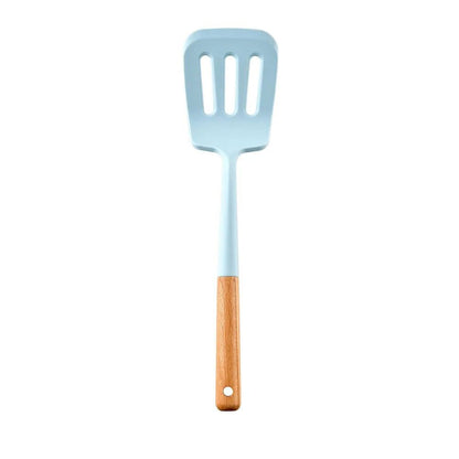 Blue Silicone Utensil Set for Effortless Cooking