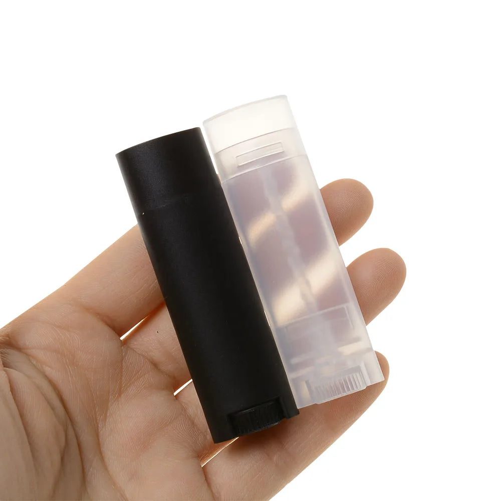 5PCS Refillable Oval Lipstick Tubes for DIY