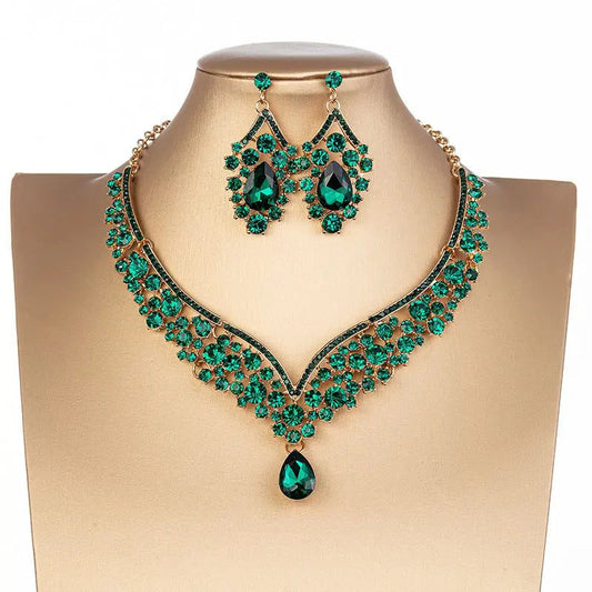 Gorgeous Crystal Bridal Jewelry Set for Weddings