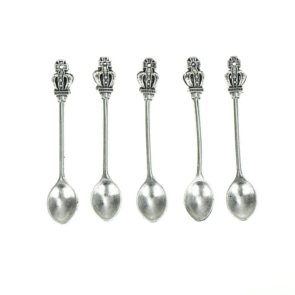 Elegant 5pc Stainless Steel Mini Tea Spoons