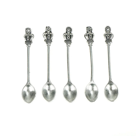 Elegant 5pc Stainless Steel Mini Tea Spoons