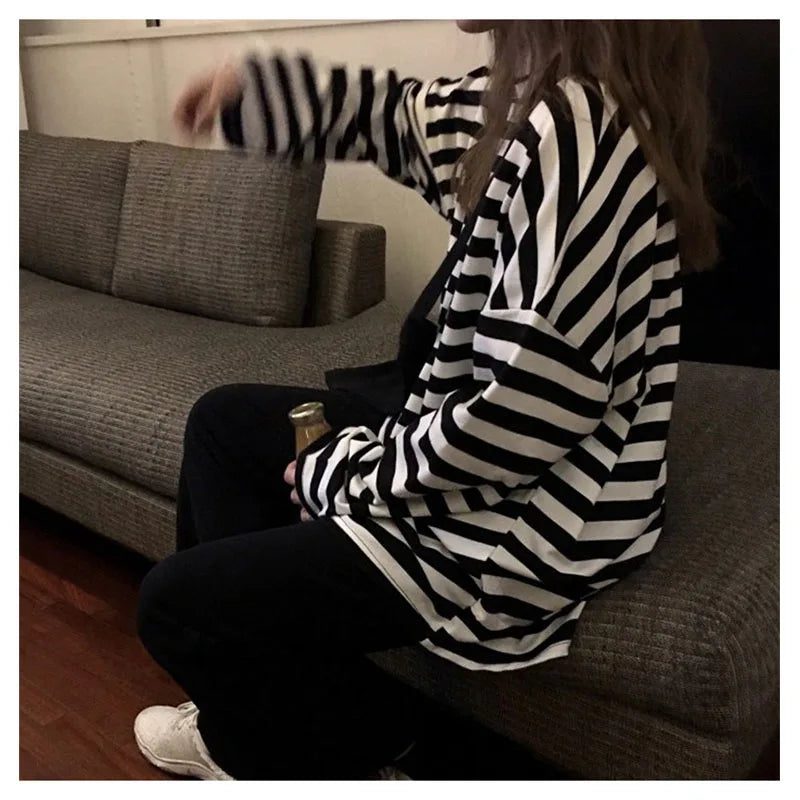 Striped Long Sleeve T-Shirt for Women
