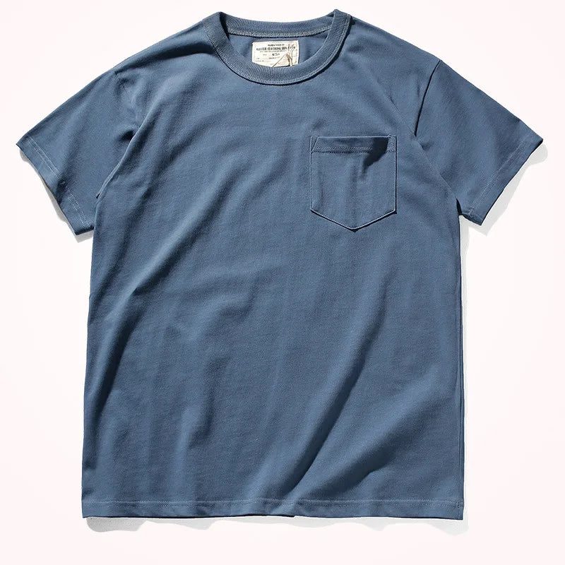 2024 Men's Retro Pocket T-Shirt Summer