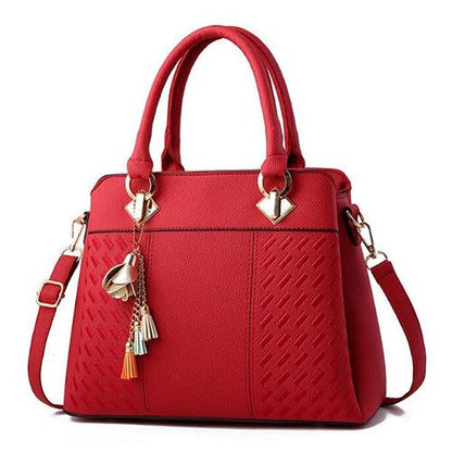 Stylish Women's Tassel PU Leather Handbags