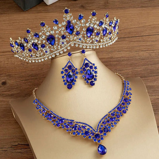 Gorgeous Crystal Bridal Jewelry Set for Weddings