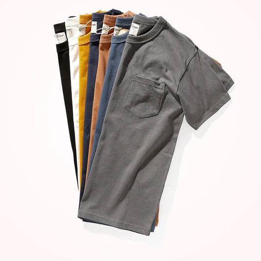 2024 Men's Retro Pocket T-Shirt Summer