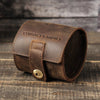 Portable Vintage Cow Leather Watch Roll Case