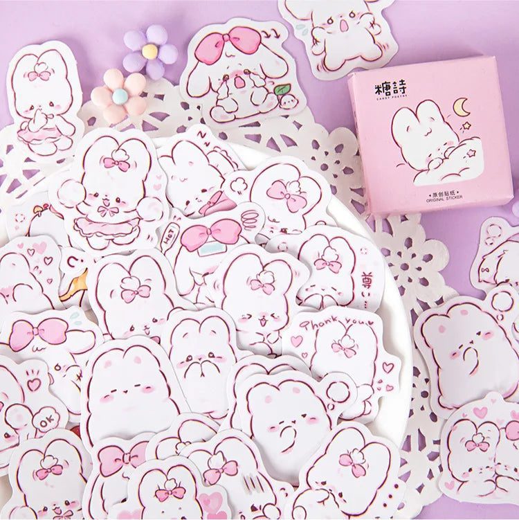 Cute Rabbit Kawaii Stickers for Scrapbooking